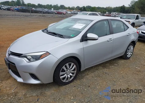 2016 Toyota Corolla Le z USA, uszkodzony, nr VIN 2T1BURHE8GC707929